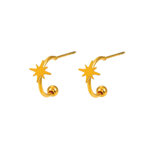 SALAMANCA - Star Symbol Mini Hoops