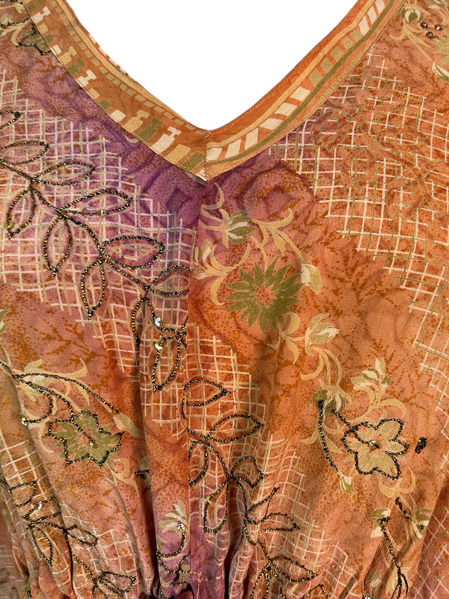 PRC6401 Avatar Pure Silk Maxi Kaftan