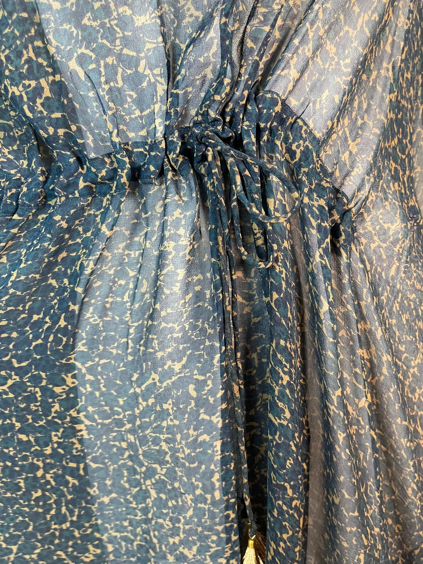 PRG6359 Sheer Avatar Pure Silk Maxi Kaftan