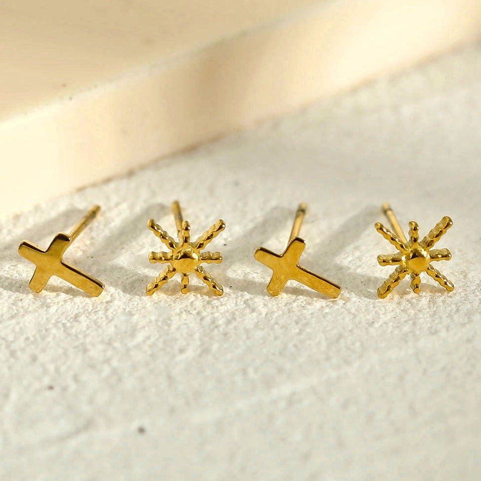 SIENNA 2-Pair Stud Earrings Set