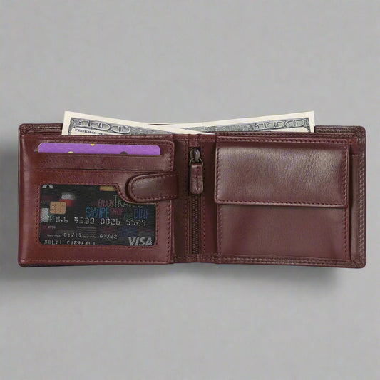 MET Leather Wallet with Coin Pocket