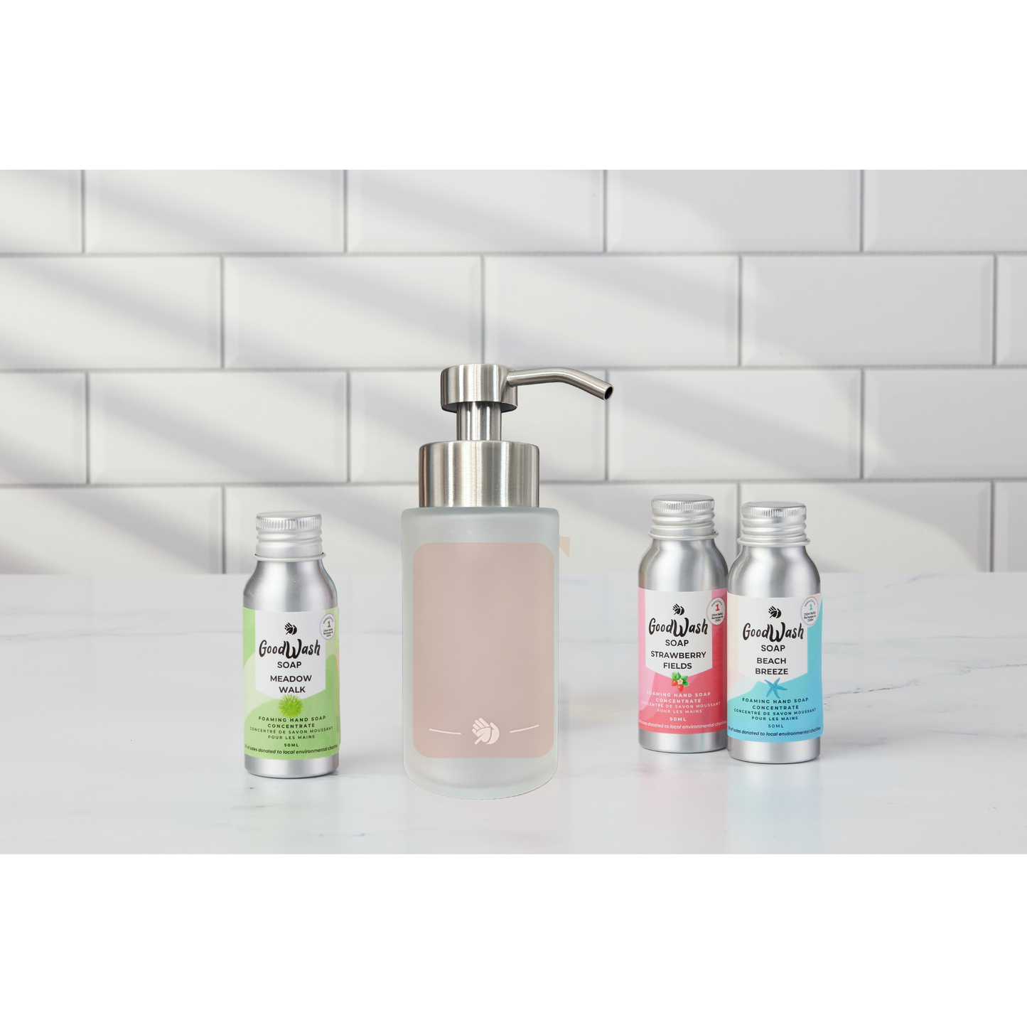 Kit de démarrage de savon moussant pour les mains