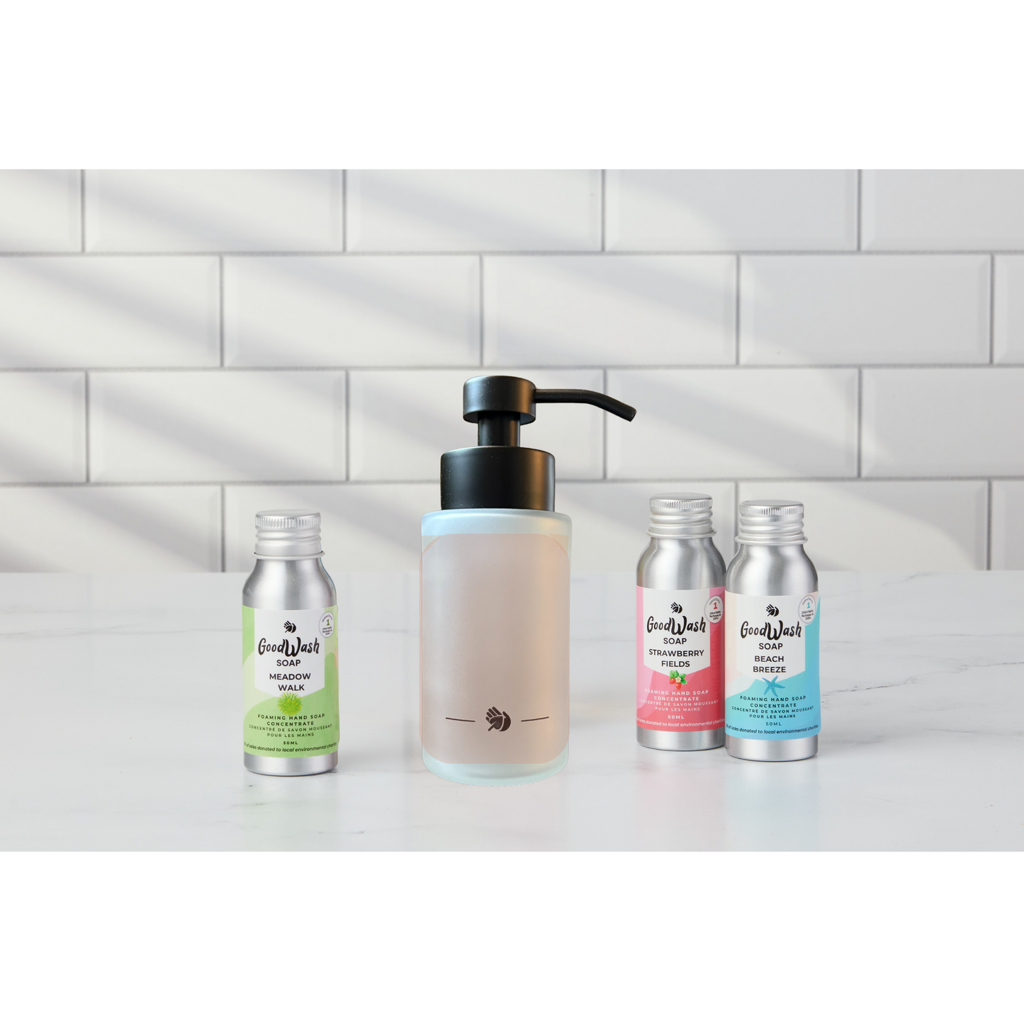 Kit de démarrage de savon moussant pour les mains