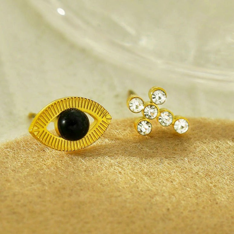 STELLA 2-Pair Stud Earrings Set