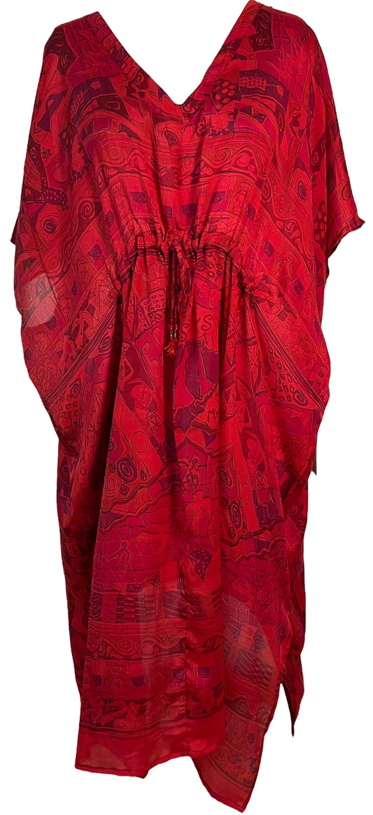 PRC6417 Avatar Pure Silk Maxi Kaftan