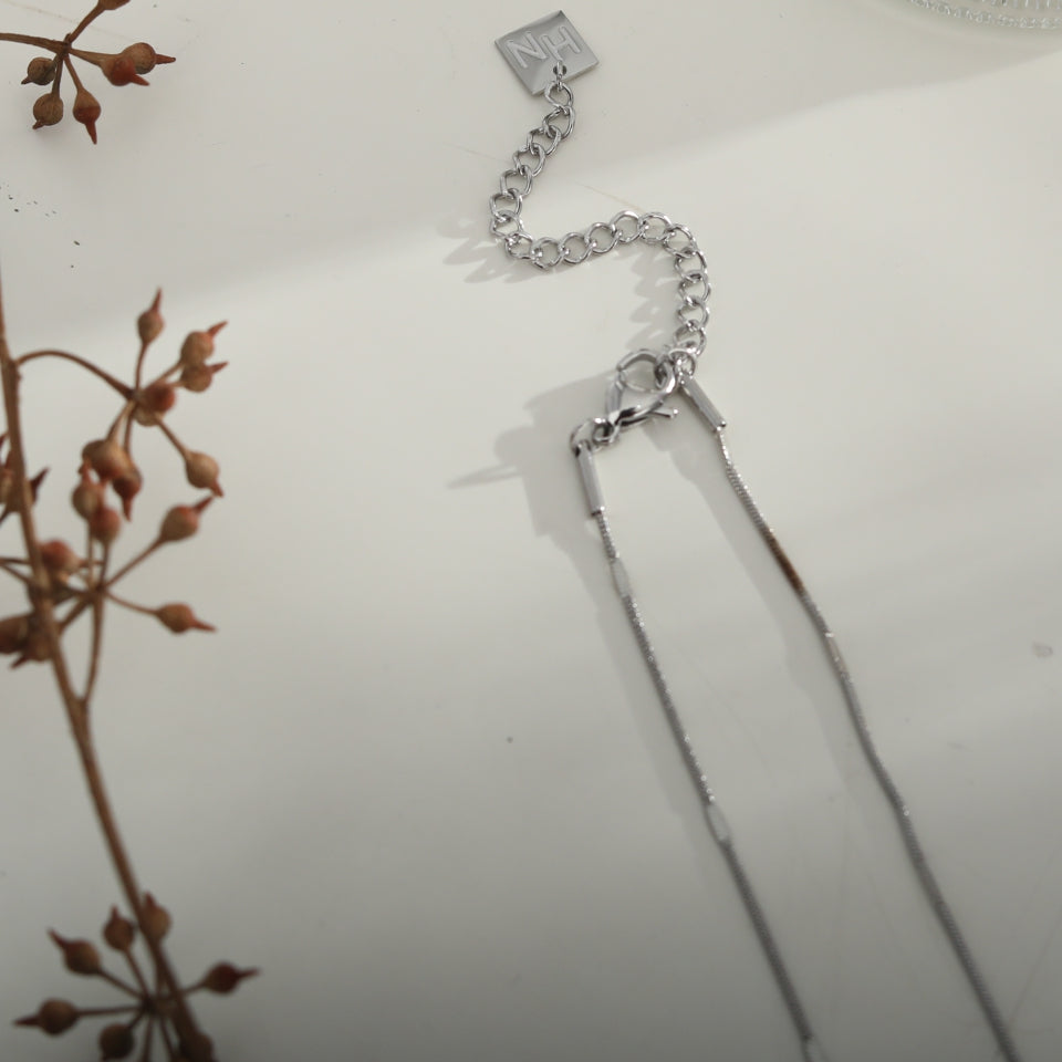 SVETA: Dainty Minimalist Silver Necklace
