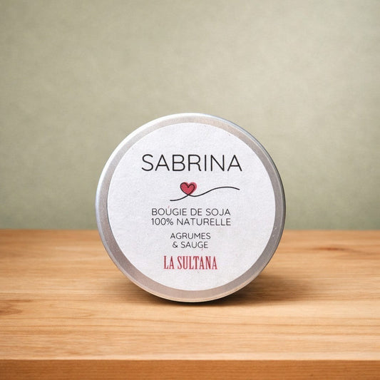 Bougie de soya SABRINA agrumes & sauge