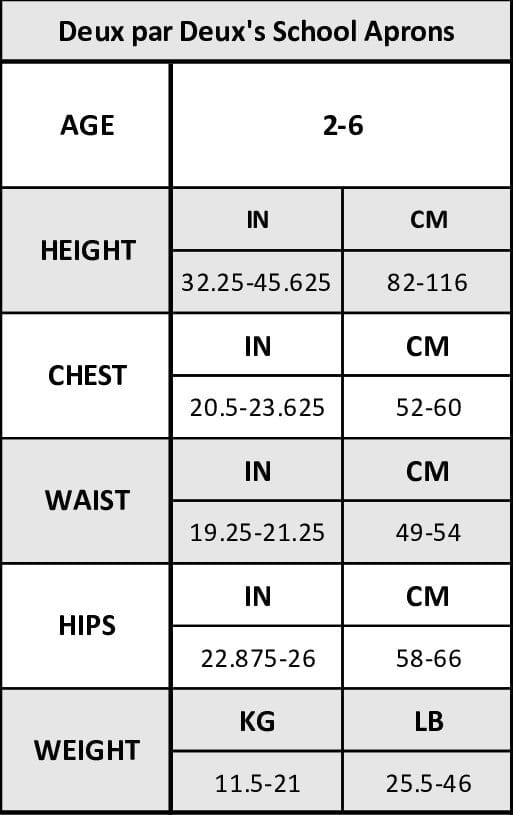 School Apron Navy Animal Print