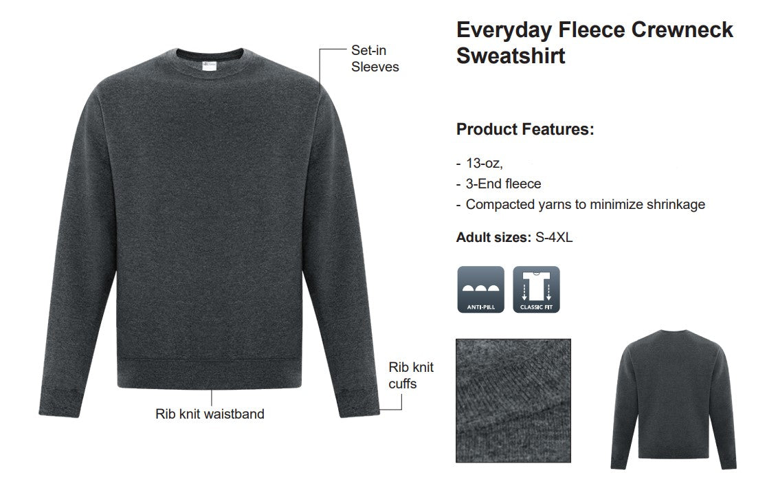 Embroidered Festive Christmas Crewneck – ‘Tis the Season to Be Jolly