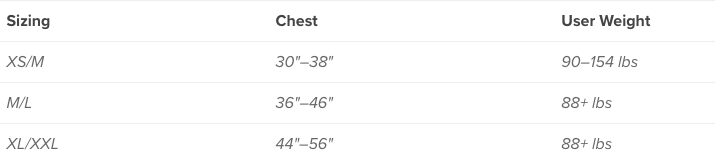 NRS Unisex Vapor PFD's