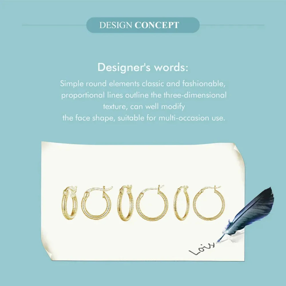 14K White Gold-Plated 925 Sterling Silver Hoop Earrings - Stylish And Hypoallergenic Jewelry For Women