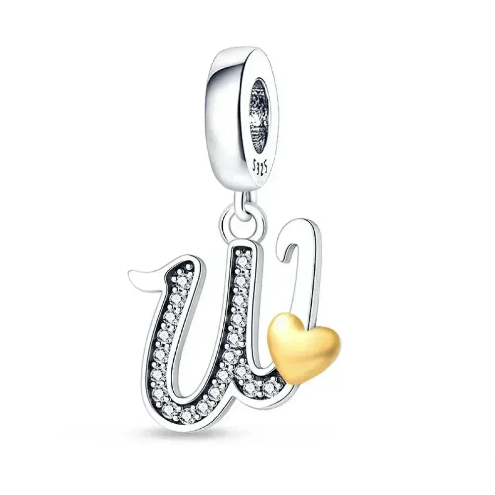 Spell It Out with Style: Alphabet Charms for Bracelets (925 Silver)
