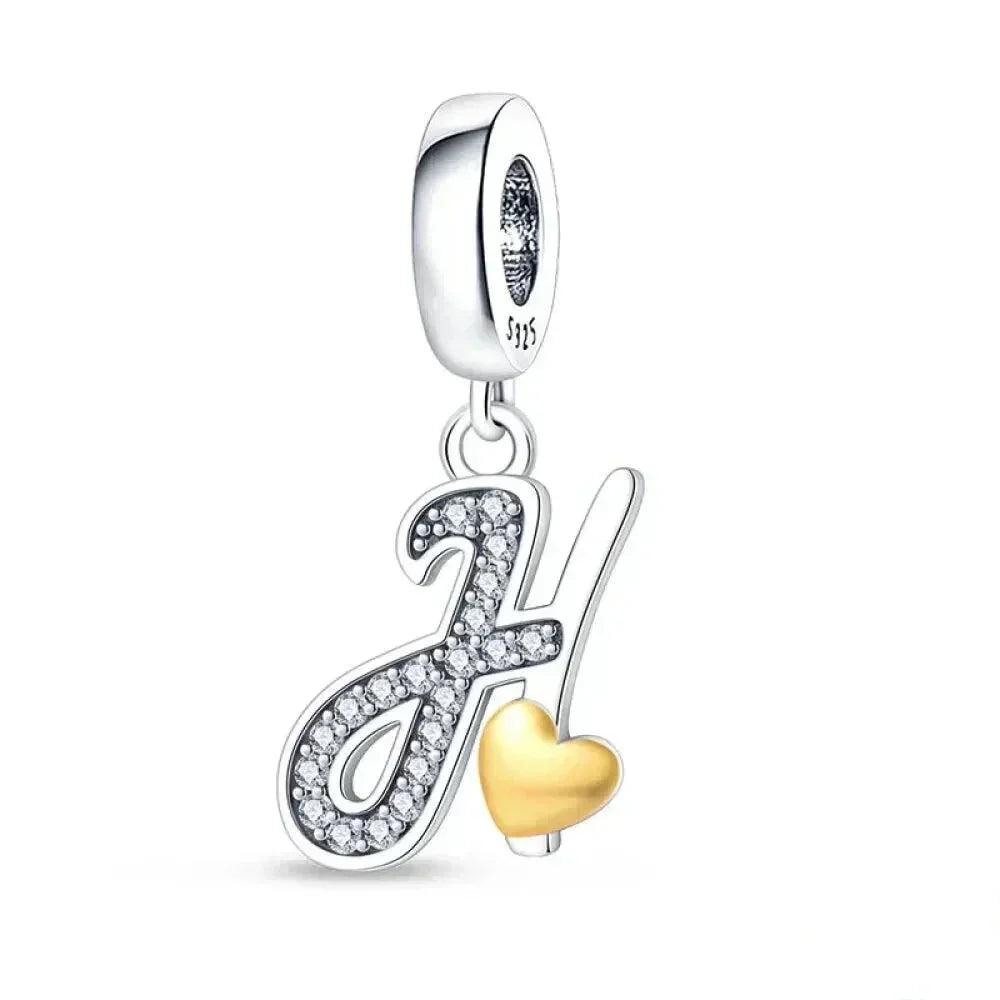 Spell It Out with Style: Alphabet Charms for Bracelets (925 Silver)