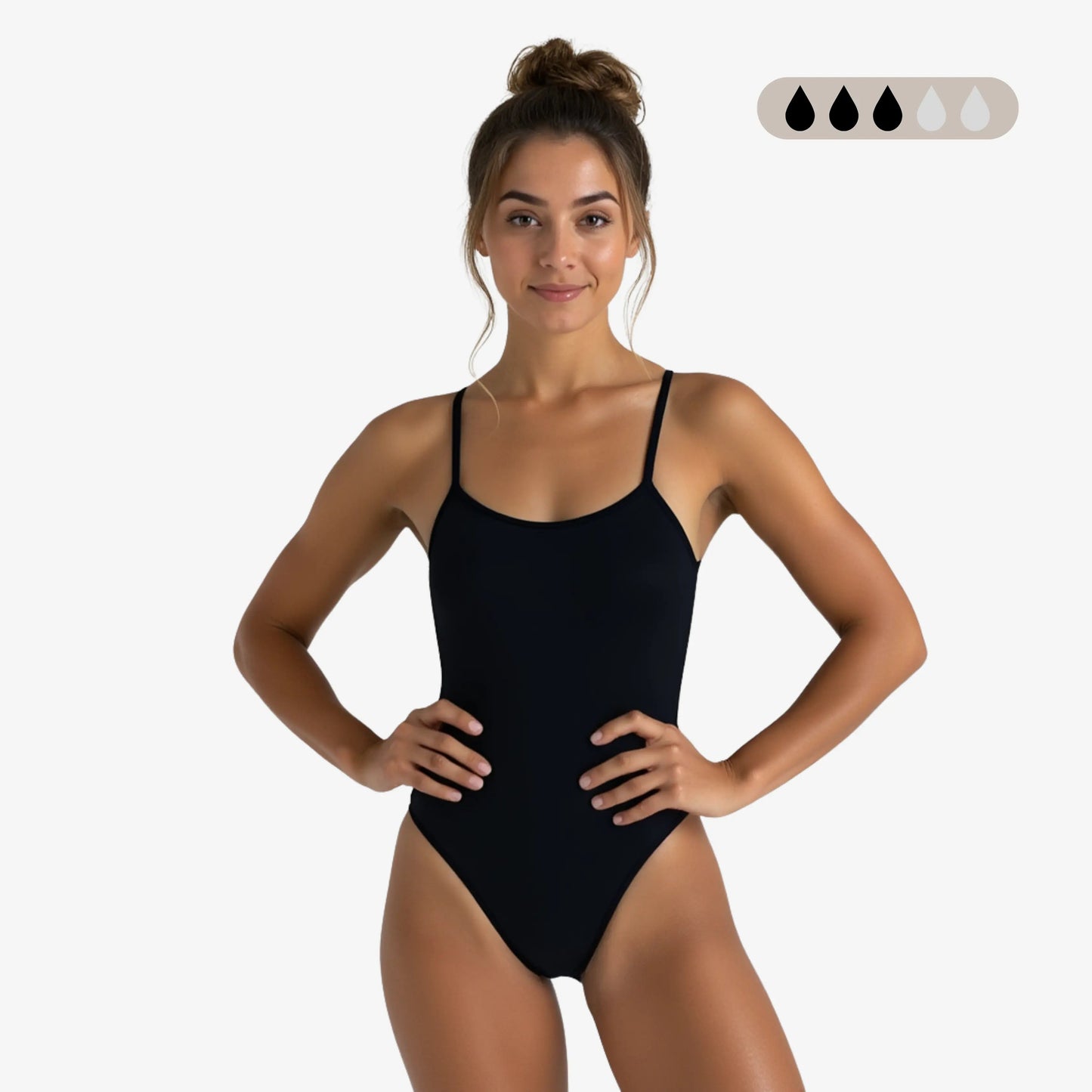 SecureFlo Onyx X-Back Period Training Swimsuit by Norca