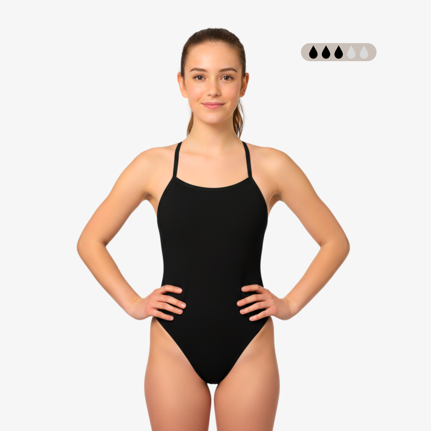 SecureFlo Onyx Tie-Back Period Swimsuit by Norca