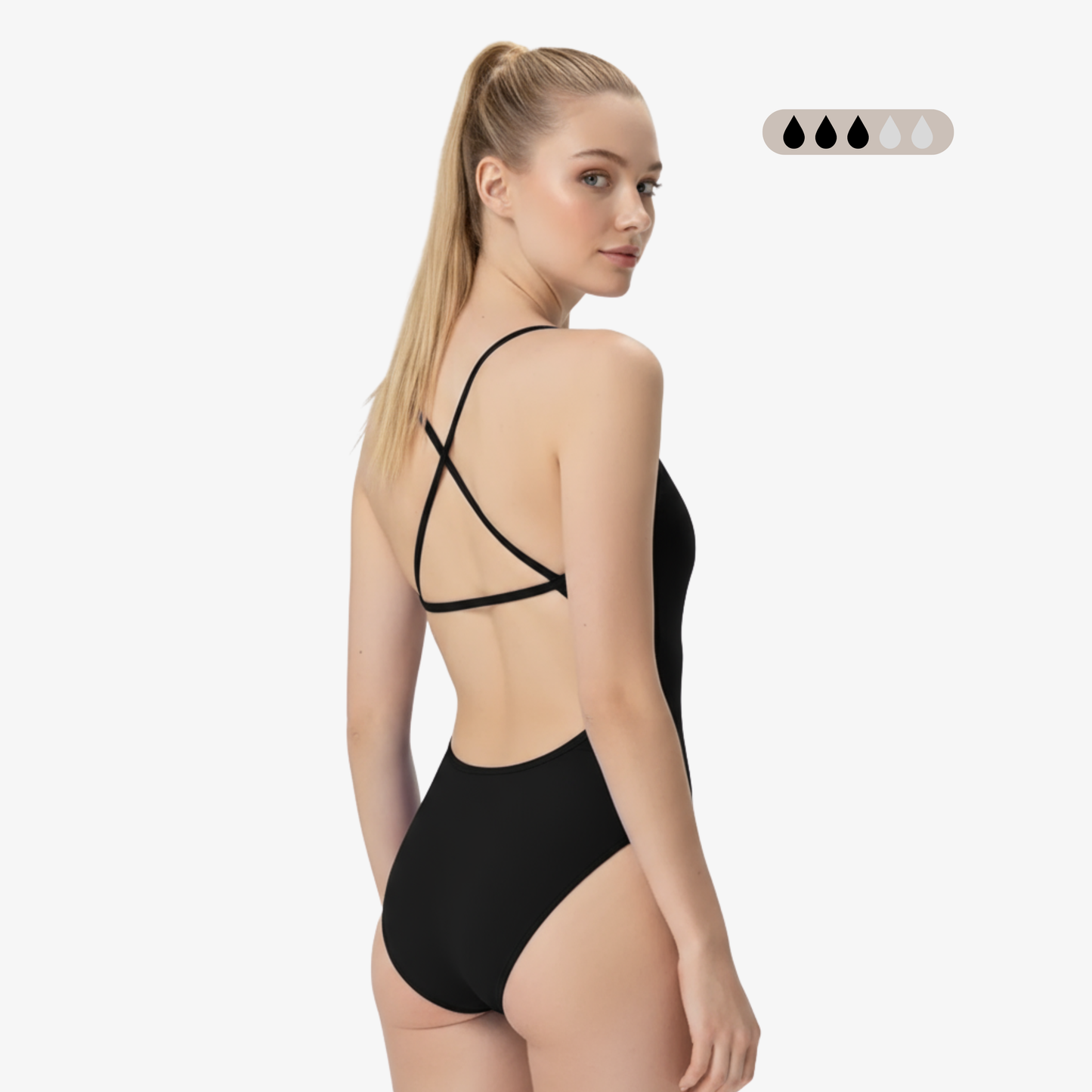 SecureFlo Onyx X-Back Period Training Swimsuit by Norca