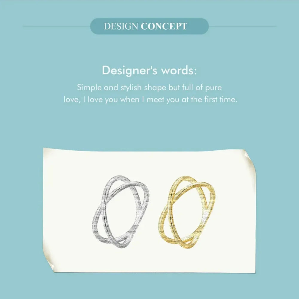 Breathtaking 14K Gold Plated X Ring - Elegant Minimalist 925 Sterling Silver Cross Ring For Women - Promise Jewelry Scr543