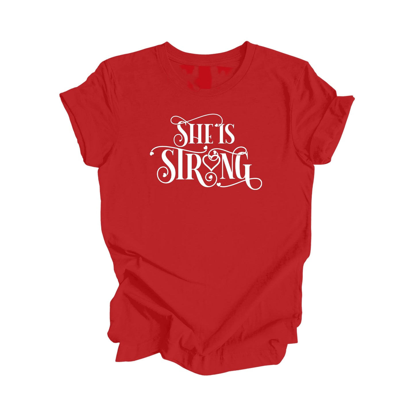 She Is Strong - Positive Quote Shirt, Inspirational Shirt, Motivational Shirt, Girl Power Shirts, Women Empowerment T-shirt, Gift For Her - Inspired X