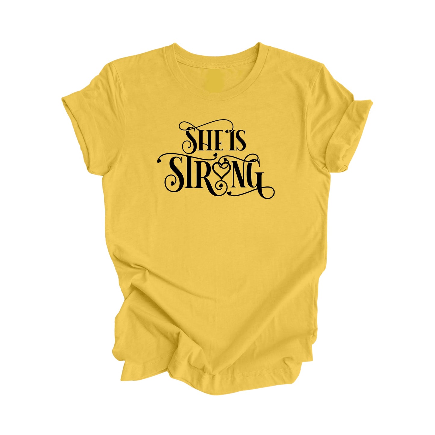 She Is Strong - Positive Quote Shirt, Inspirational Shirt, Motivational Shirt, Girl Power Shirts, Women Empowerment T-shirt, Gift For Her - Inspired X