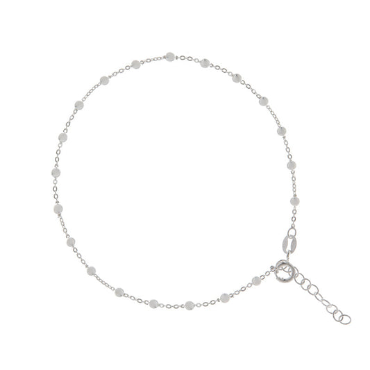 Silver Bead Anklet