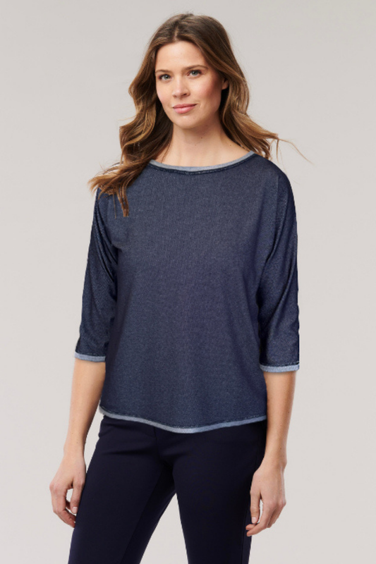 Sousa Reversible Knit Denim Top