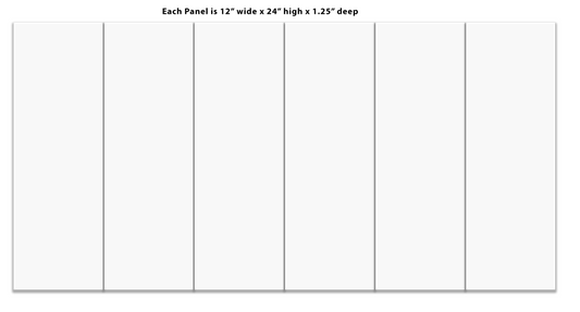 Split Canvas Prints 6 Panel 12" x 24"/panel