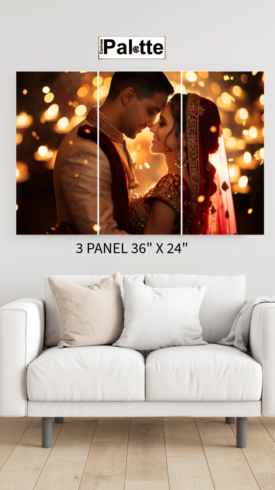 Split canvas prints 3 Panel 12X24 each panel