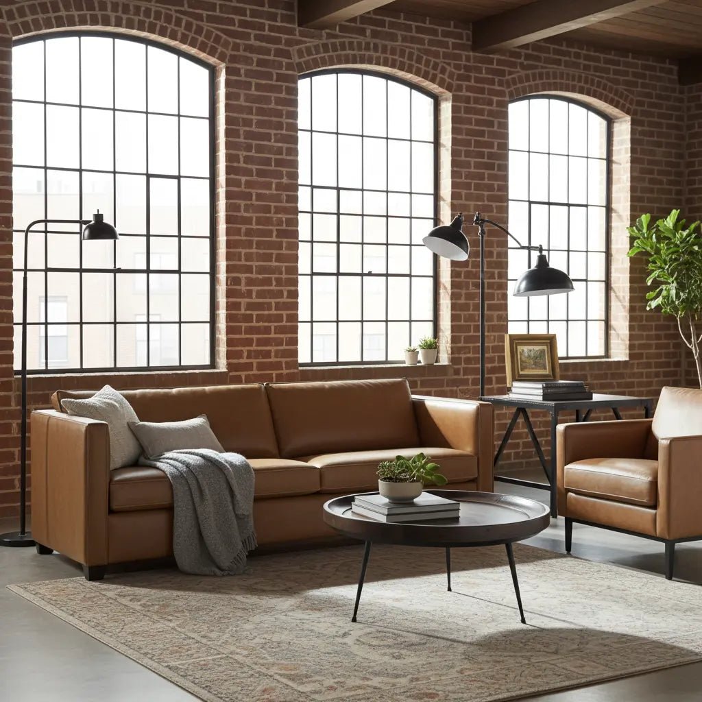 Table à café ronde en bois de manguier (Walnut)