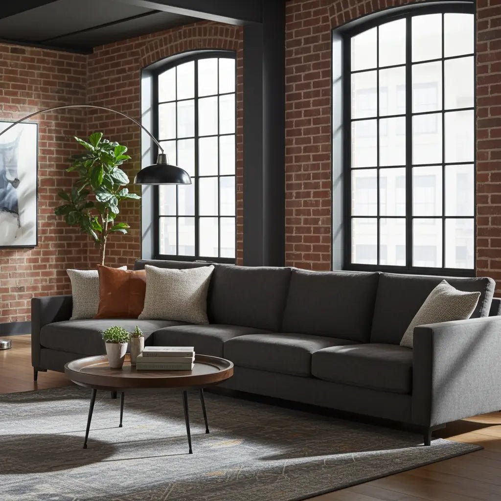 Table à café ronde en bois de manguier (Walnut)
