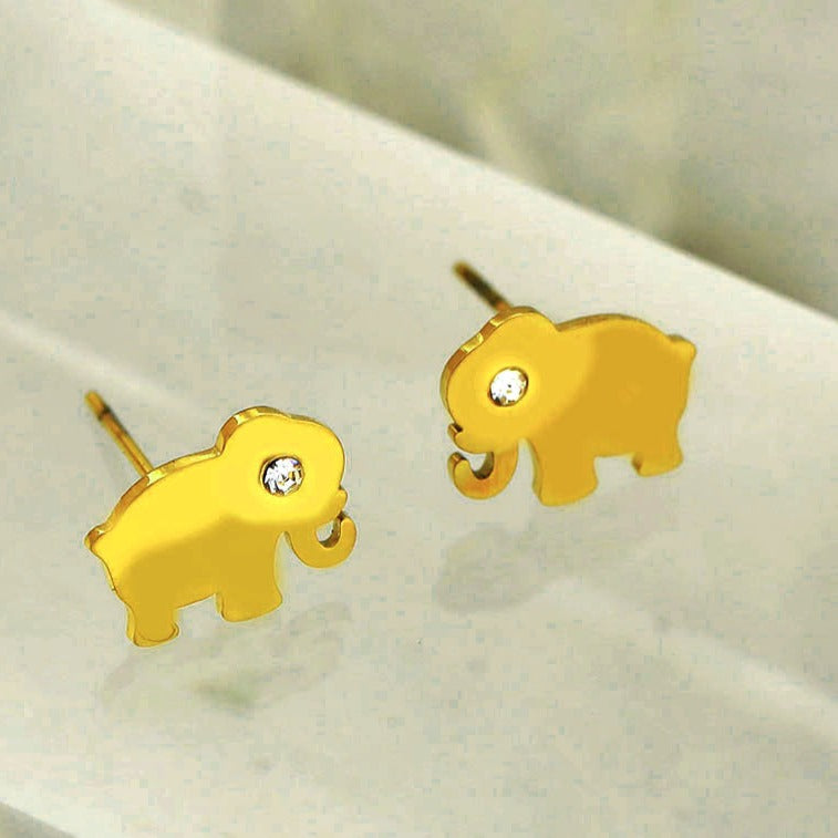TANTOR Elephant Stud Earrings