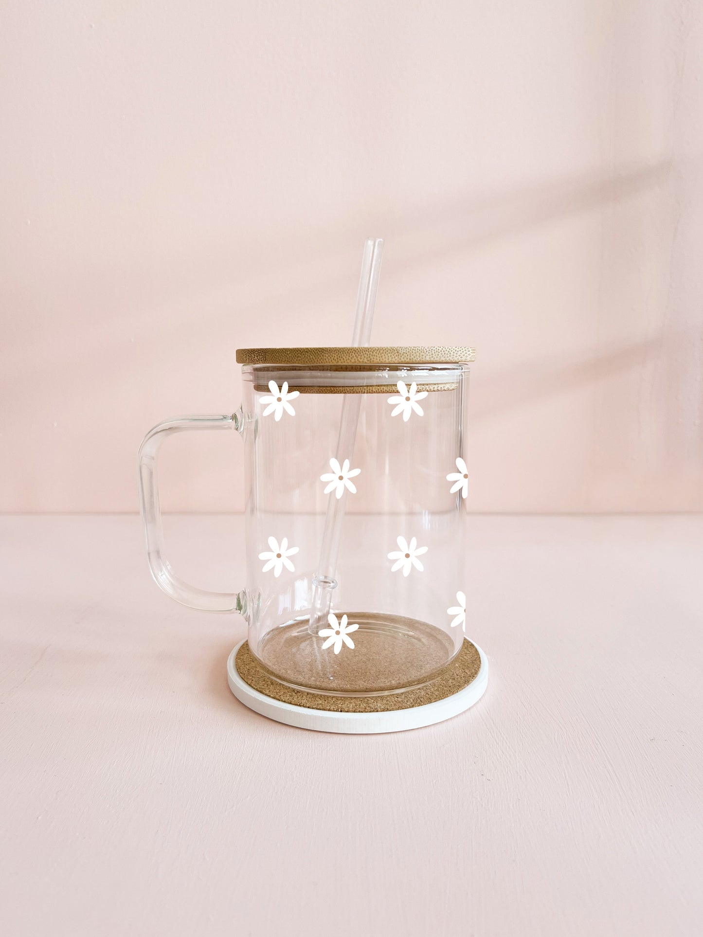 Tasse boho 17oz - mini daisy blanc