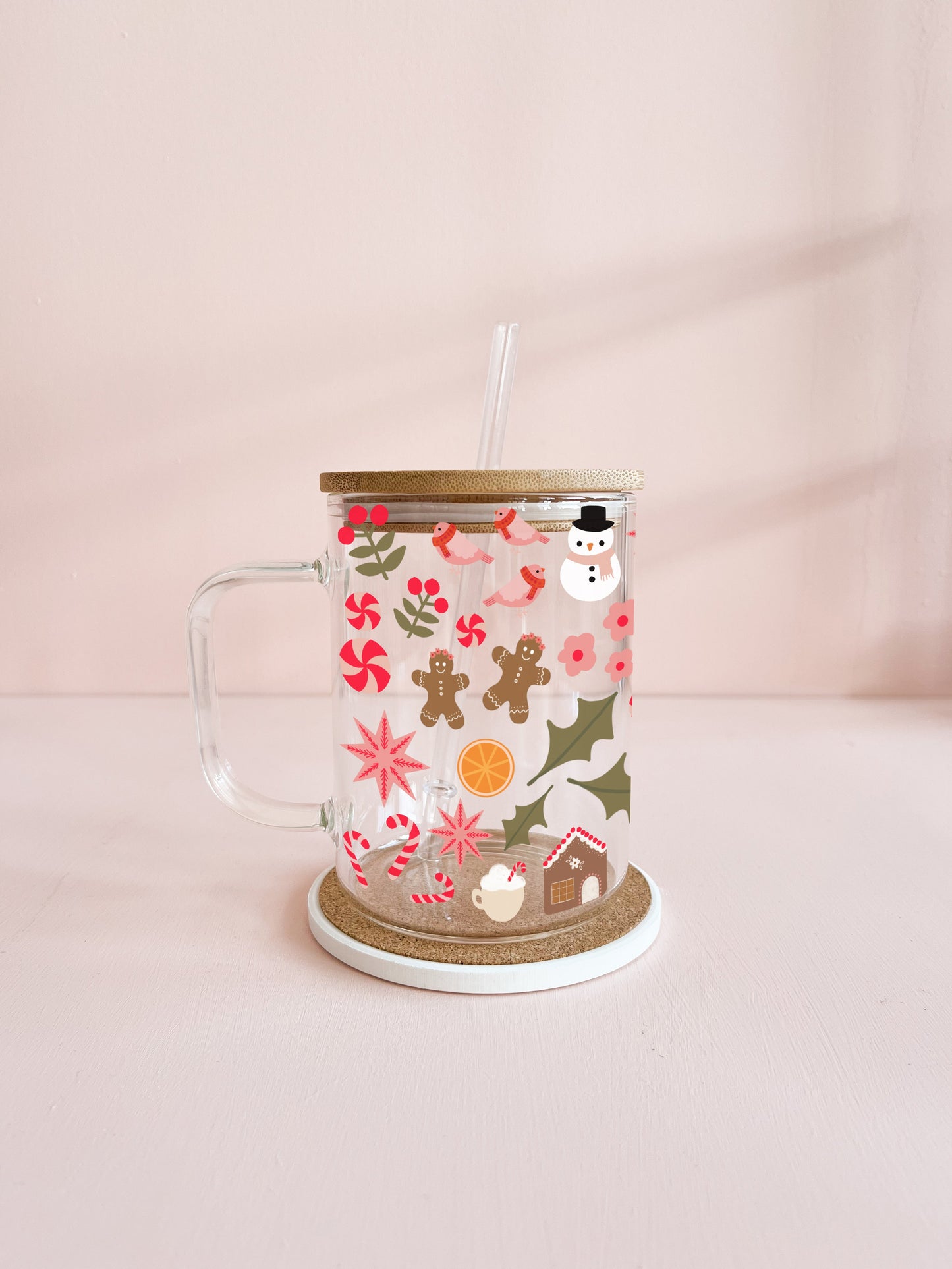 Tasse boho - mosaïque de Noël