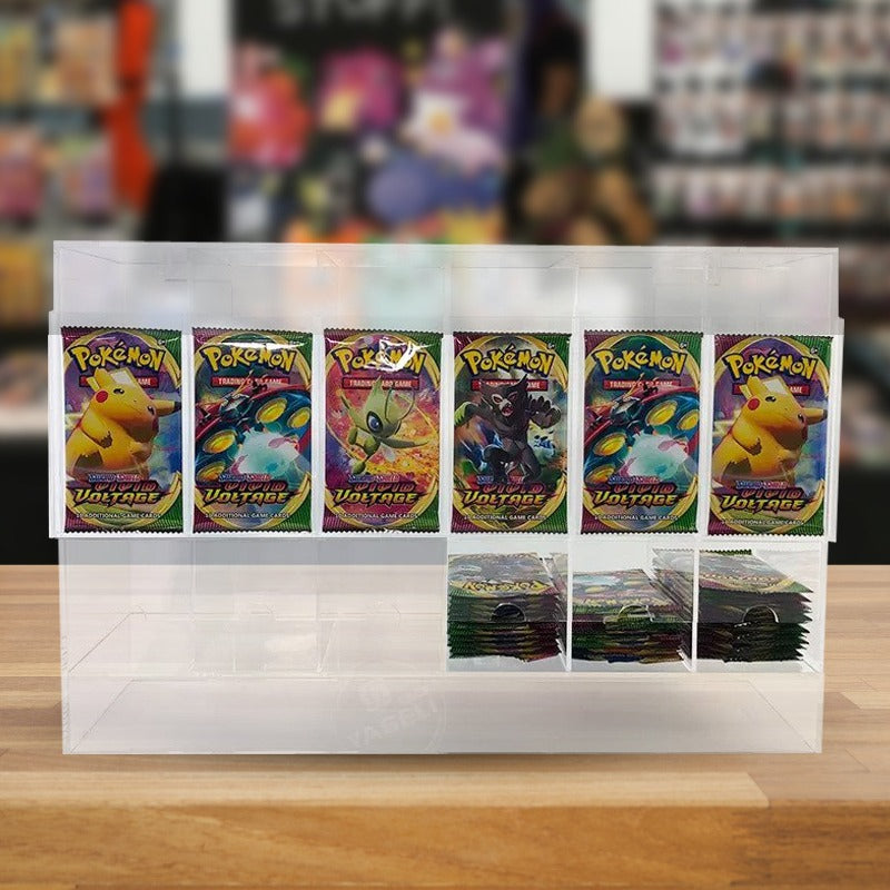 Pokémon Booster Pack 6-Slot EVORETRO Acrylic Display Dispenser - 4 Packs