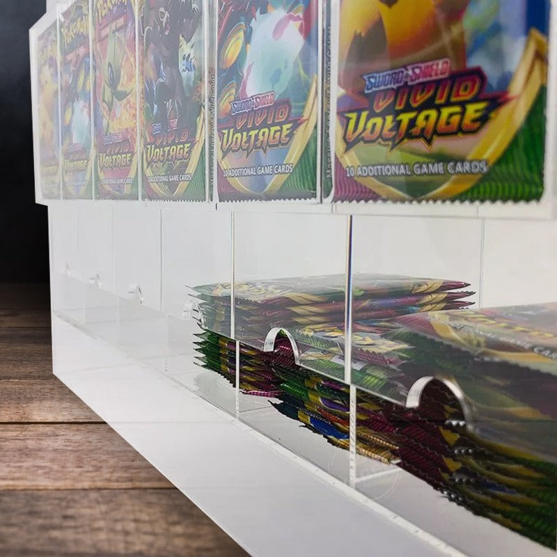 Pokémon Booster Pack 6-Slot EVORETRO Acrylic Display Dispenser - 4 Packs