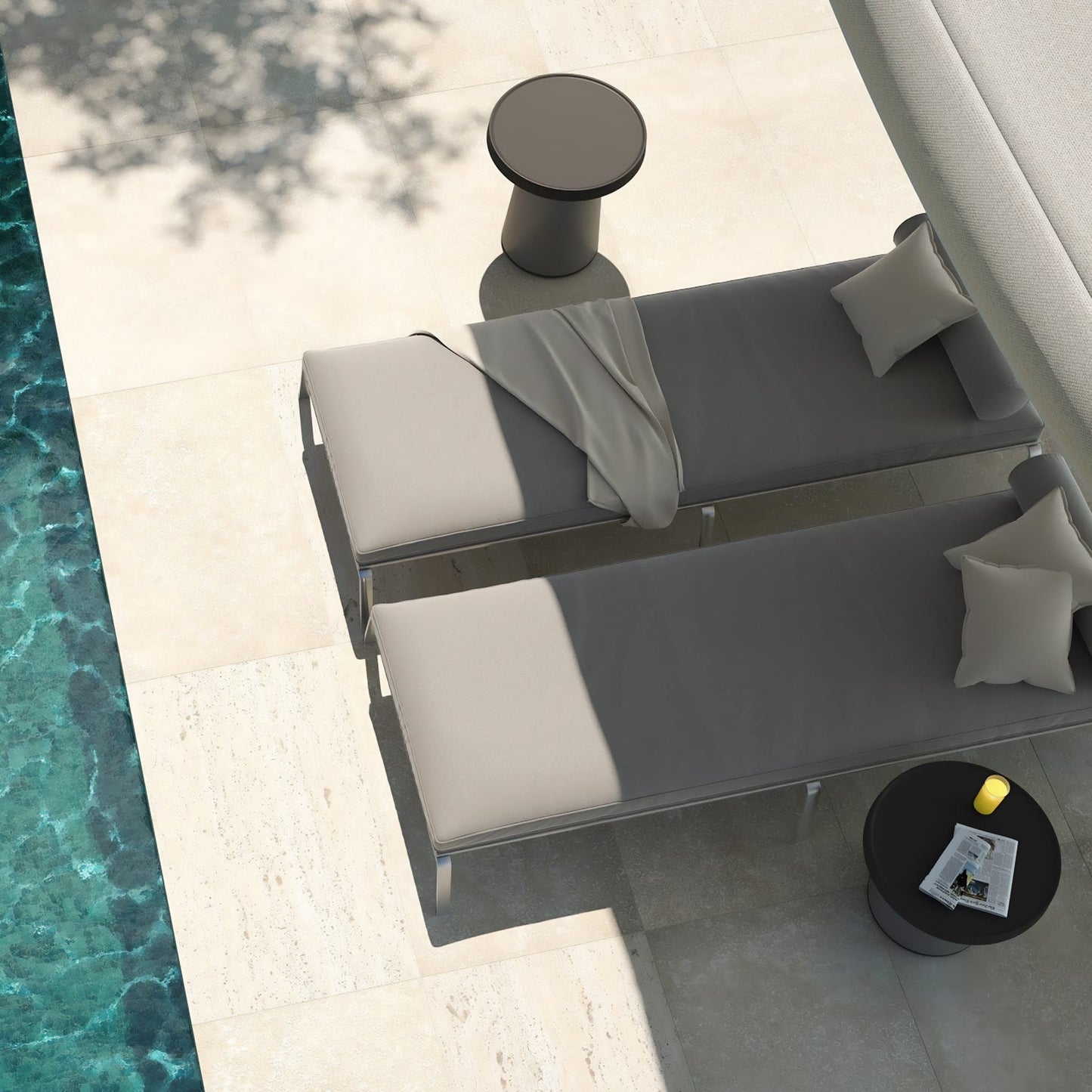 Thick Top Side Table<br> Indoor & Outdoor Use