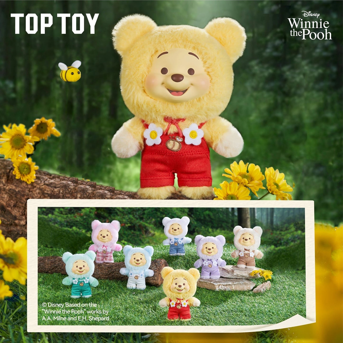 TOP TOY DISNEY POOH BEAR CANDY SERIES VINYL PLUSH - BLIND BOX