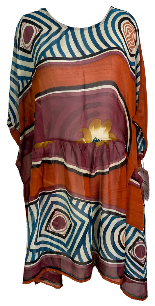 PRG6334 Sheer Avatar Pure Silk Boxy Babydoll Dress