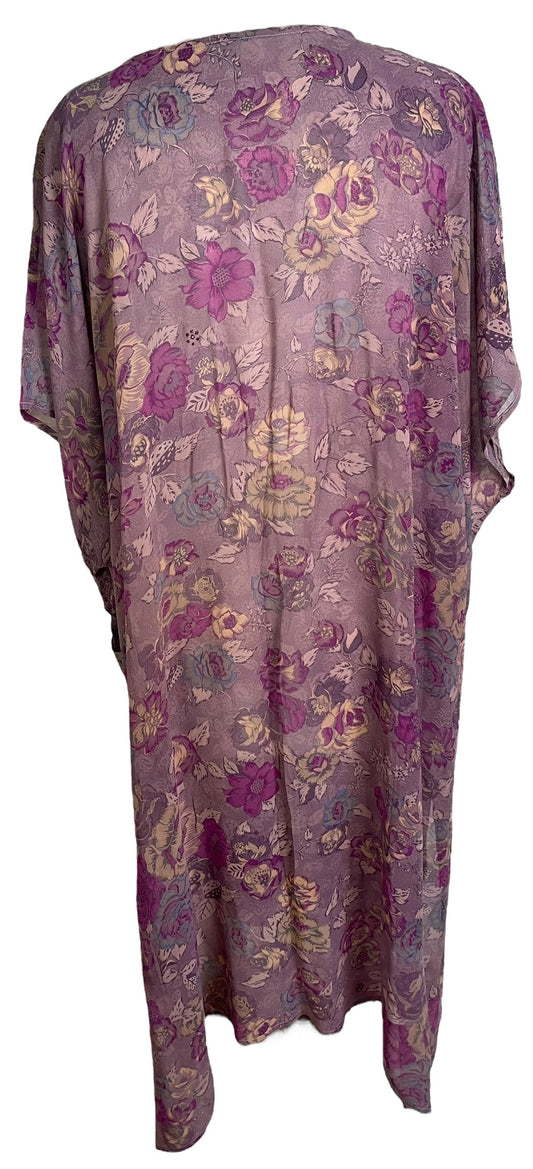 PRG6797 Sheer Avatar Pure Silk Maxi Kaftan