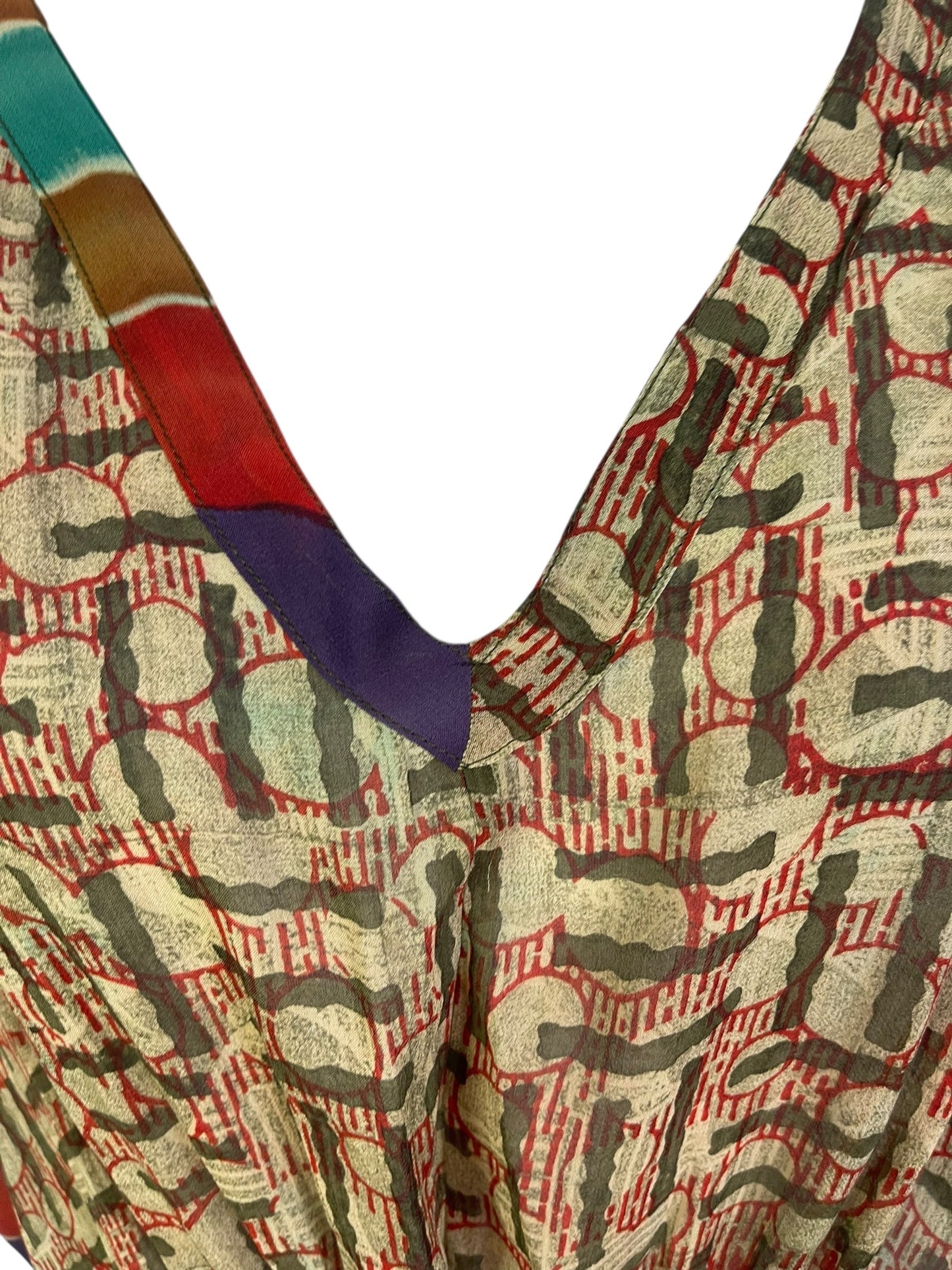 PRG6784 Sheer Avatar Pure Silk Maxi Kaftan