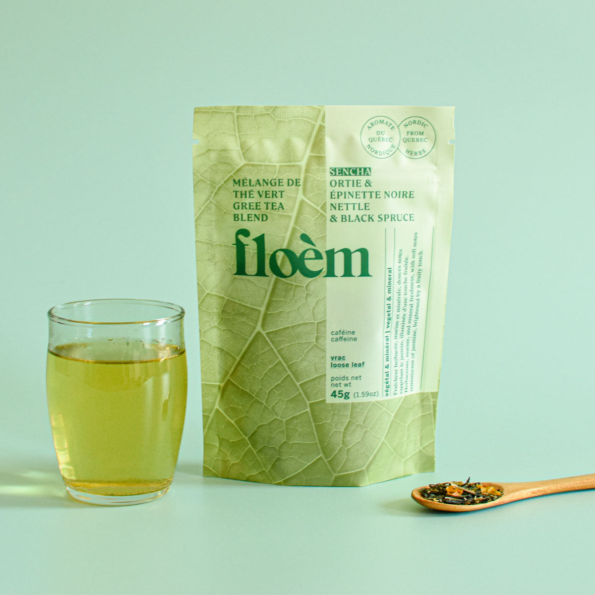 Thé en vrac - Thé vert Sencha, Ortie & Épinette noire