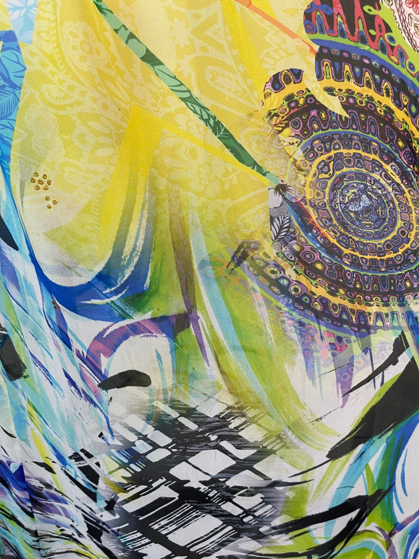 PRG6362 Sheer Avatar Pure Silk Maxi Kaftan