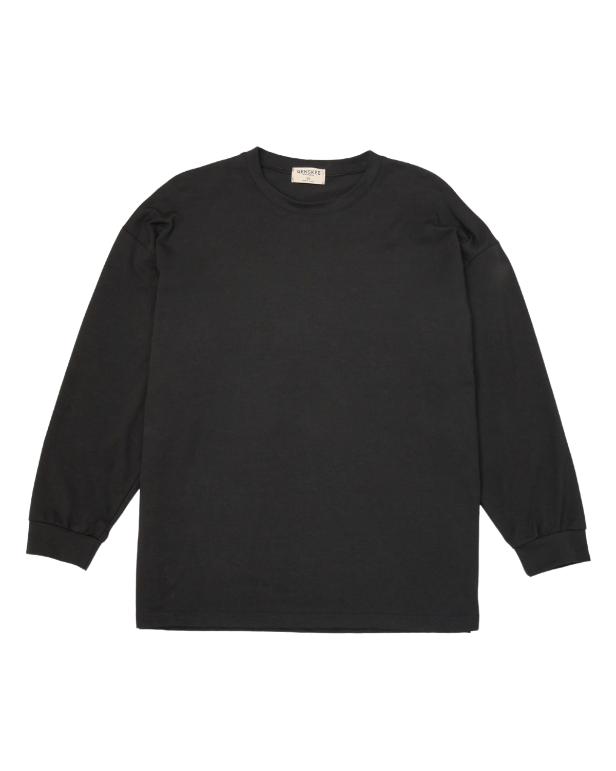 The Easy Fit Crew Long Sleeve T-Shirt in Black