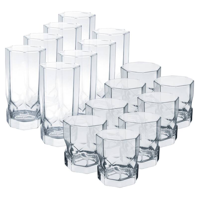 Luminarc 16 Piece Topaz Glassware Set