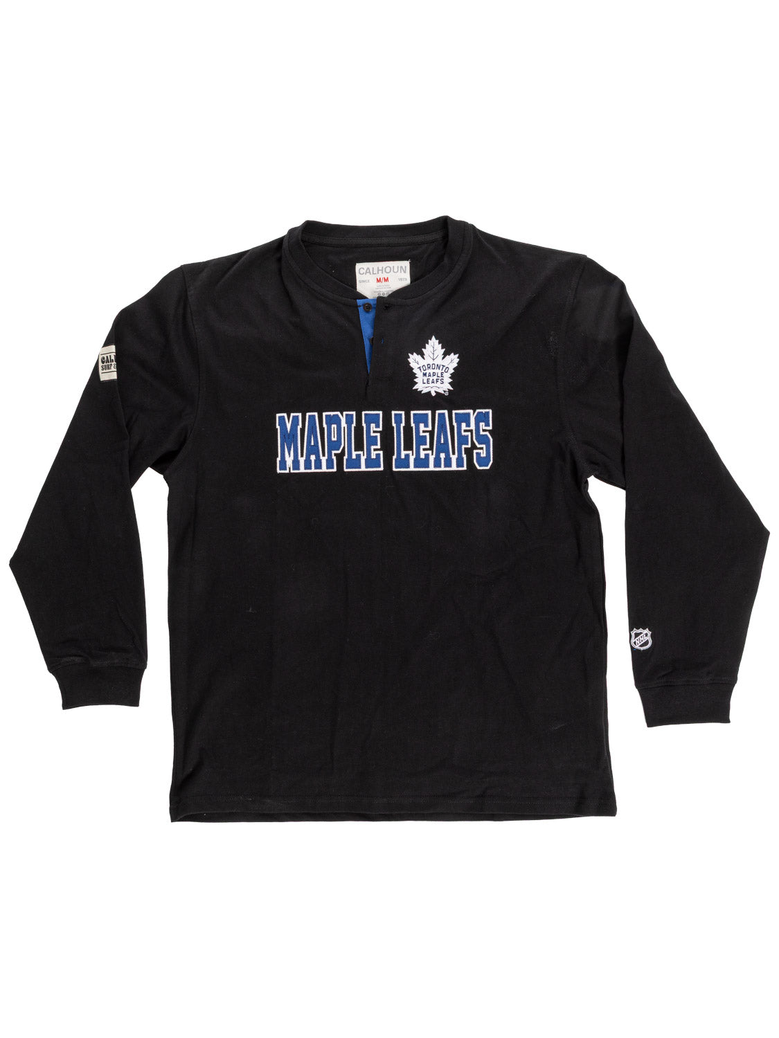 Toronto Maple Leafs Long Sleeve Henley Blackout Edition