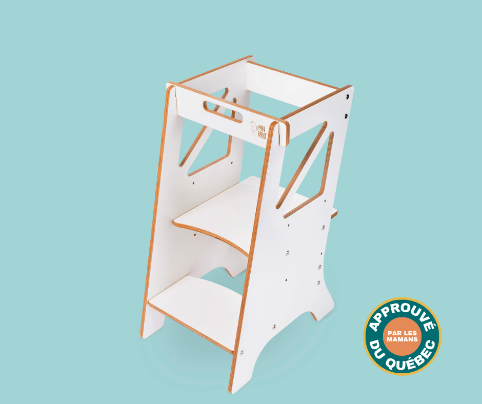 Tour d’apprentissage évolutive en bois pour enfants - Le Mini Chef