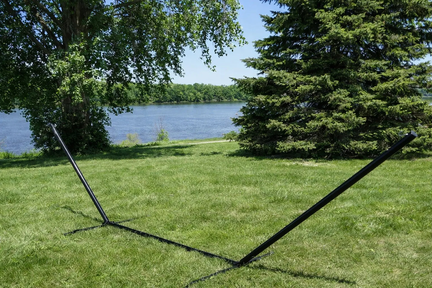 Cotton Rope Hammock with 3-Beam Stand