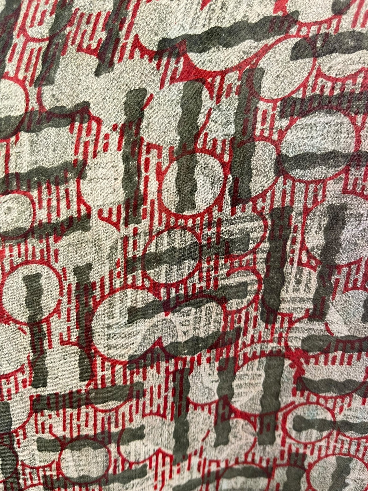 PRG6784 Sheer Avatar Long Pure Silk Kimono Sleeved Duster with Belt