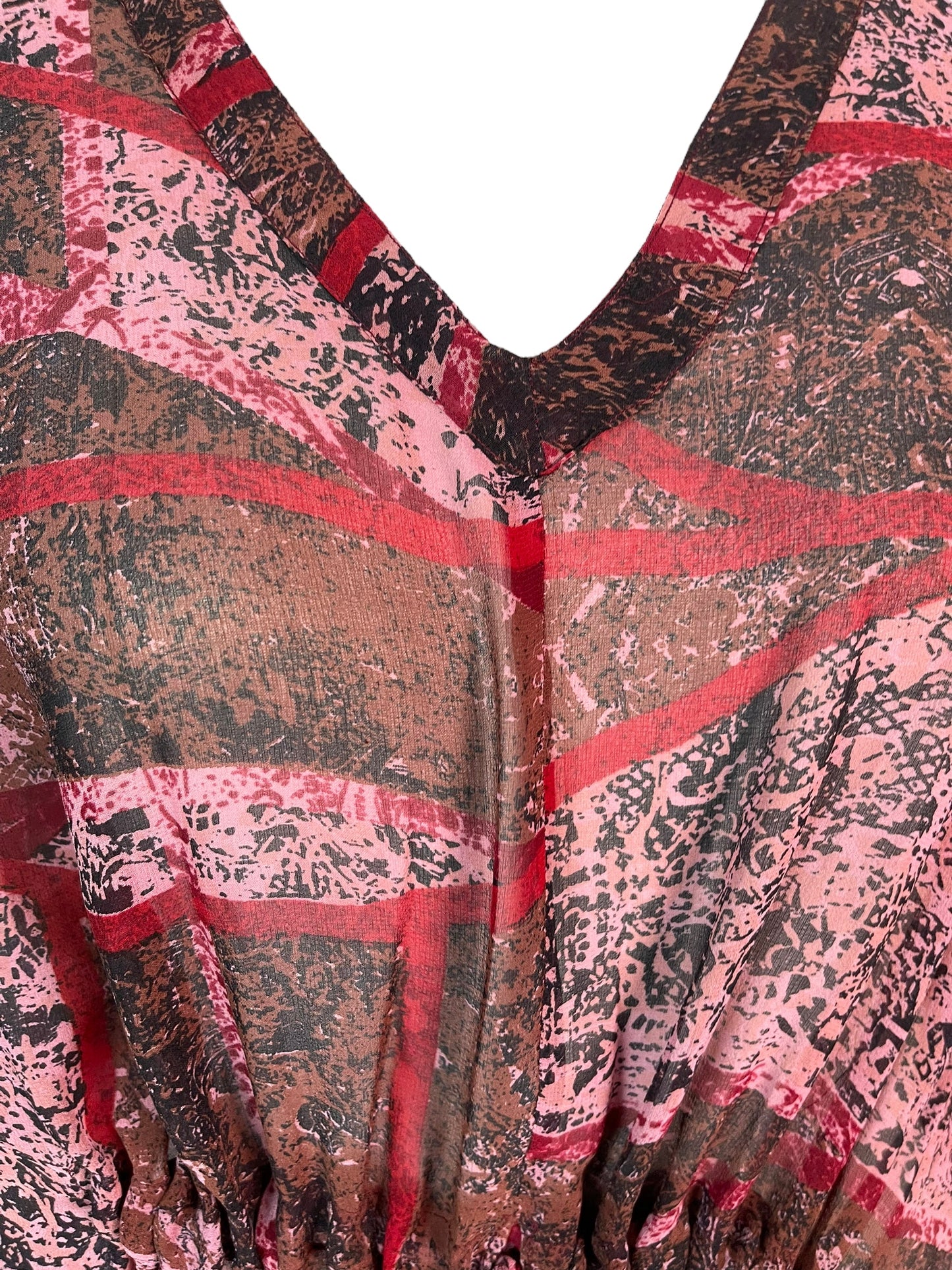 PRG6357 Sheer Avatar Pure Silk Maxi Kaftan