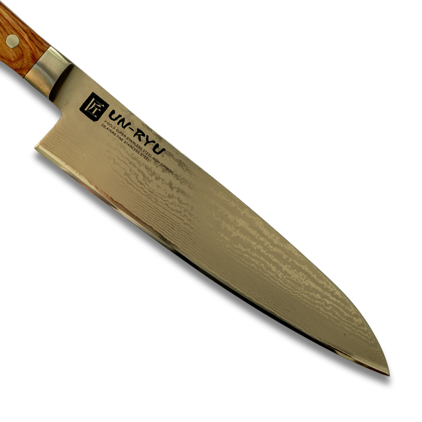 Un‑Ryu VG‑10 33‑Layer 210 mm Gyuto Knife