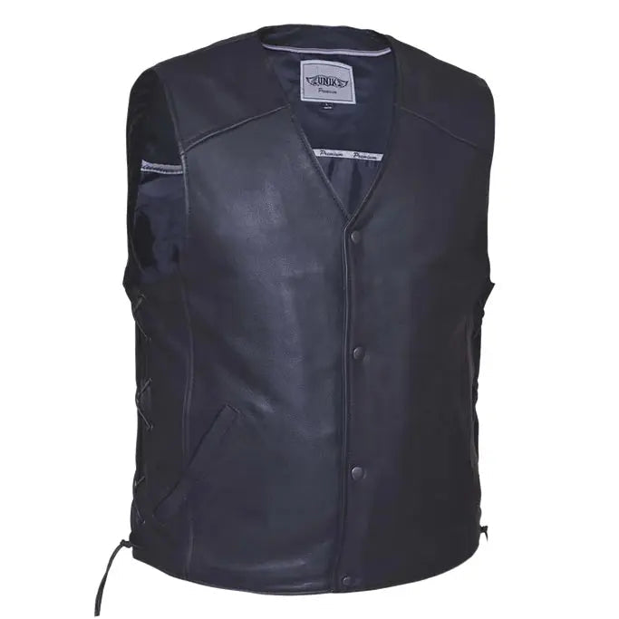 Unik International Men's Laced Side Motorcycle Vest